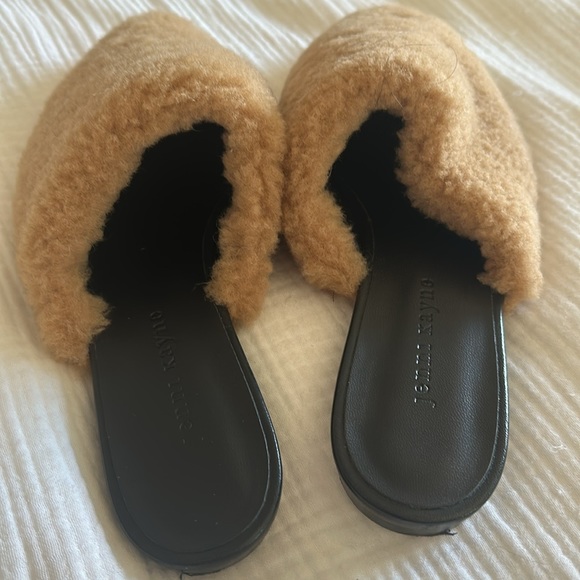 JENNI KAYNE Shearling Mule in Natural Size 39- or US size 9. - Picture 4 of 6